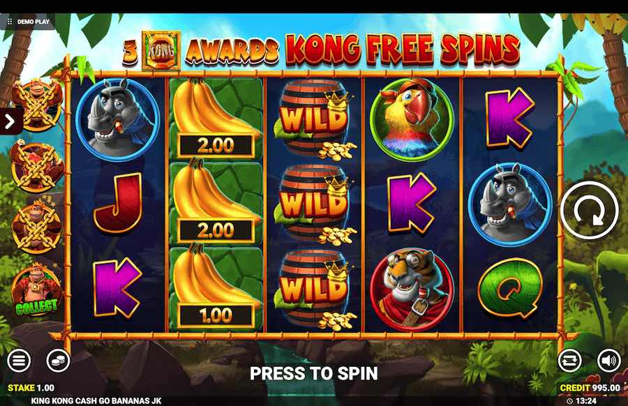 King Kong Cash Go Bananas Slot Demo | RTP 93.49% ᐈ Free Play