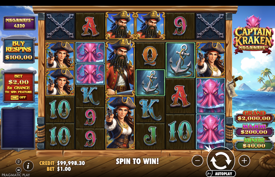 Captain Kraken Megaways Slot Pragmatic Play