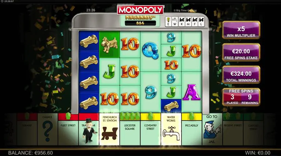 Monopoly Megaways Slot Free Spins Feature