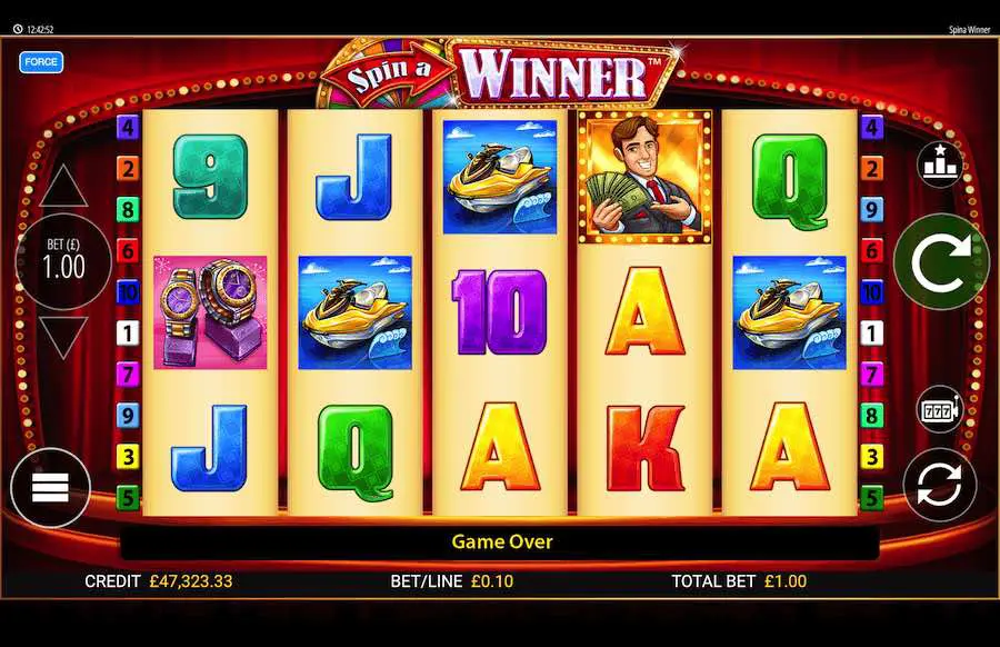 Play With 10 Paylines And Win Up To 50,000x Your Bet In Spin A Winner Online Slot From Provider Blueprint Gaming
