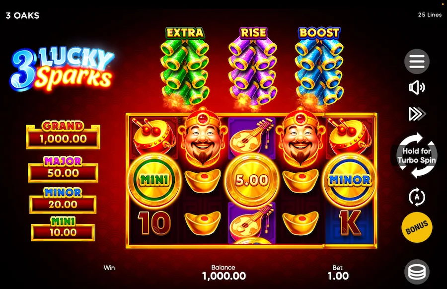 3 Lucky Sparks Gameplay