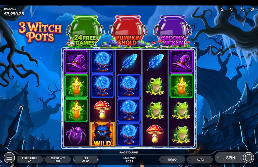 Caça-níqueis 3 Witch Pots Endorphina