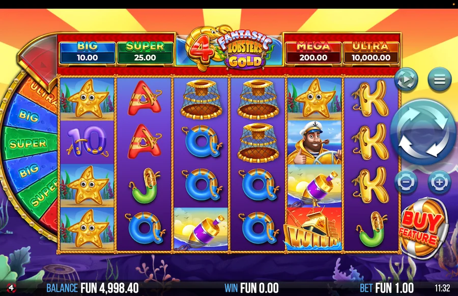 4 Fantastic Lobsters Gold Gameplay