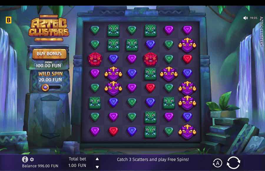 Aztec Clusters Slot Base Game
