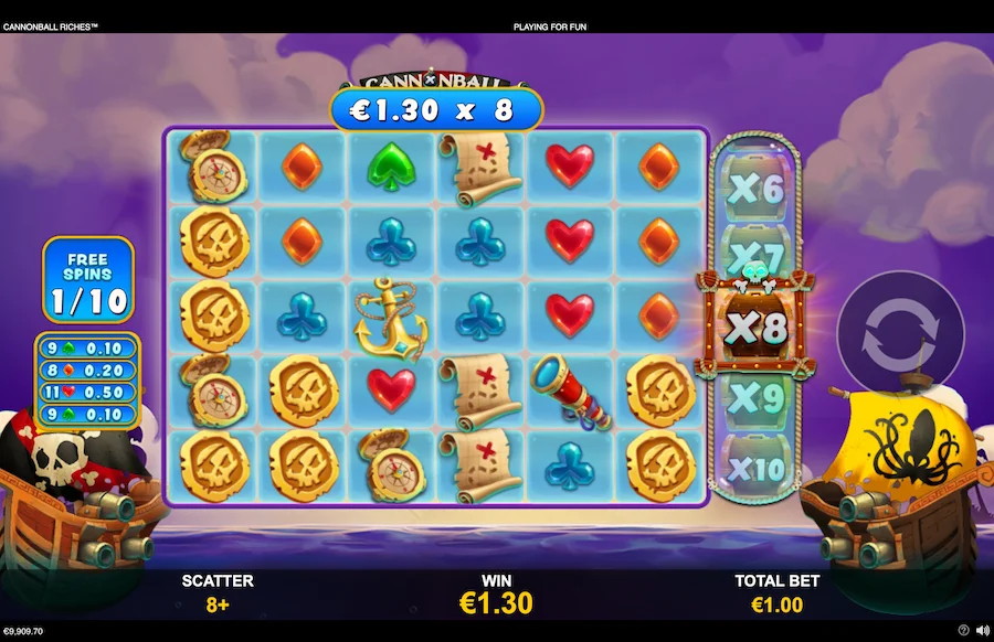 Cannonball Riches Slot Playtech