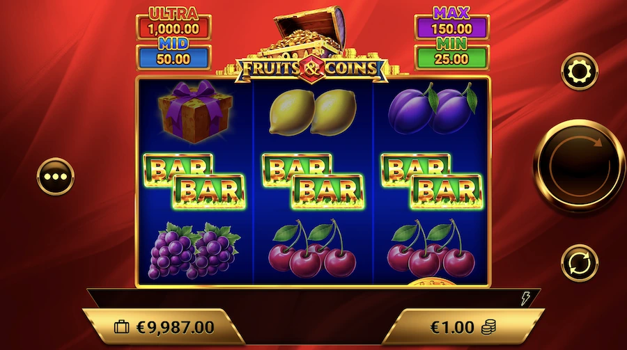 Fruits & Coins slot bonus