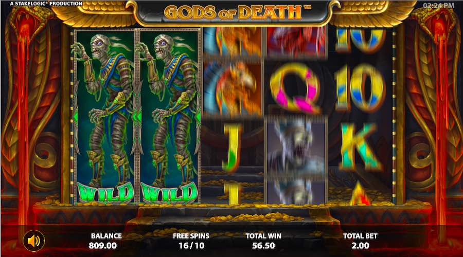 The Mummy Symbol Is Only Active During The Free Spin Bonus On Gods Of Death