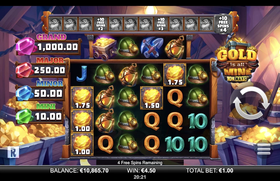 Gold Is All Mine 10k Ways Slot ReelPlay