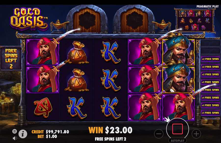 Gold Oasis Free Spins Feature