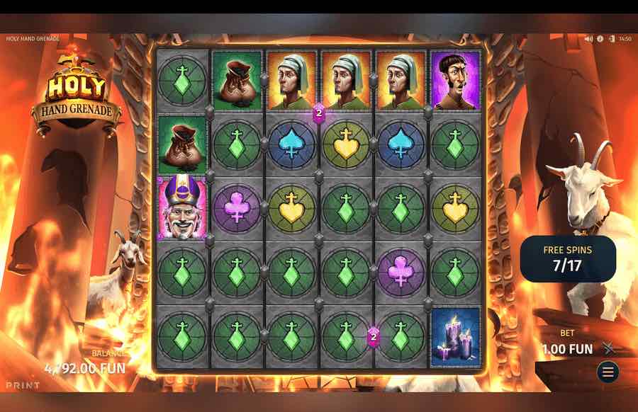 Holy Hand Grenade Slot Free Spins Feature