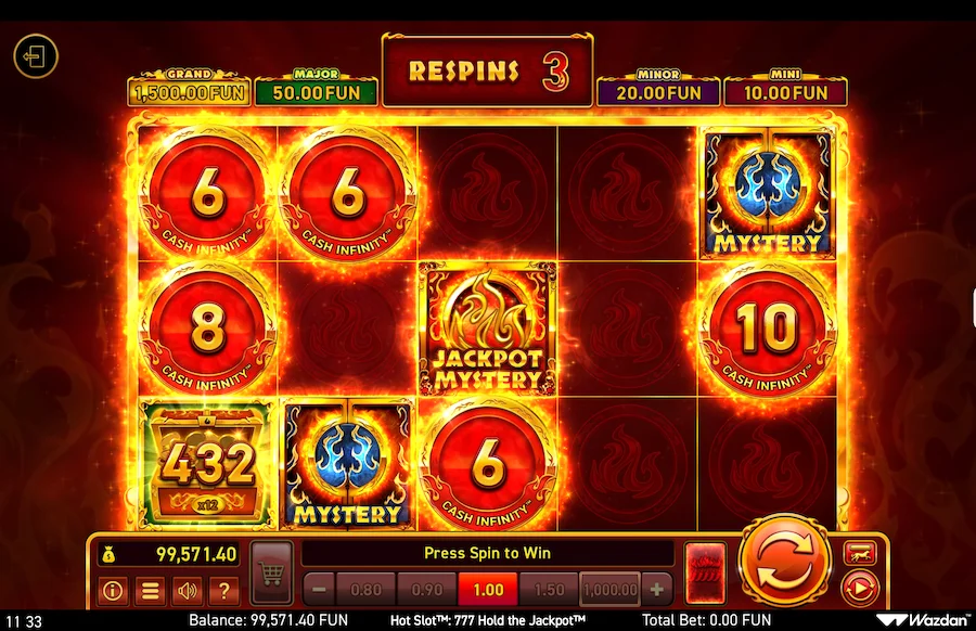 Hot Slot 777 Hold The Jackpot Slot Wazdan