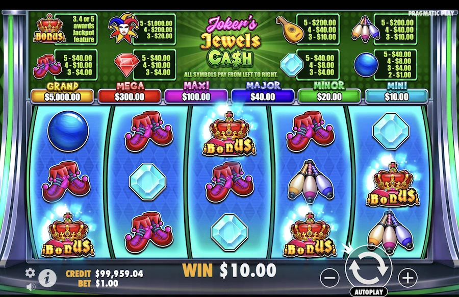 Jokers Jewels Cash Slot Pragmatic Play