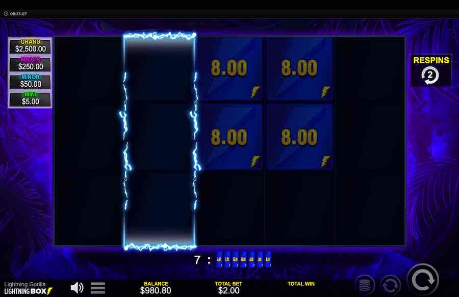 Lightning Gorilla Slot Bonus Feature