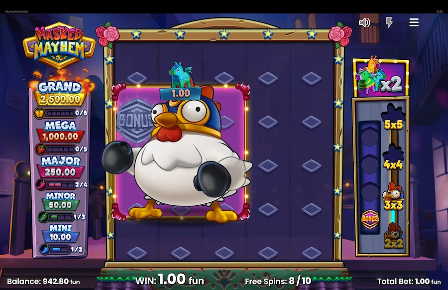 Masked Mayhem Slot Push Gaming