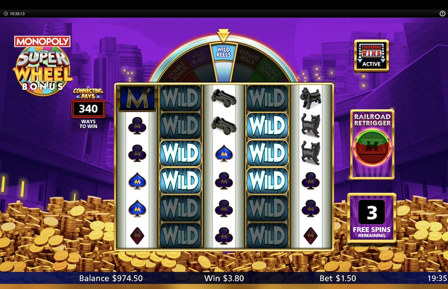 Monopoly Super Wheel Bonus slot Light & Wonder