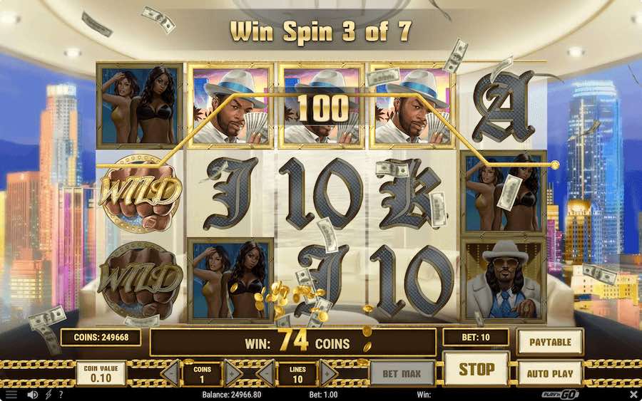 Pimped slot free spins feature