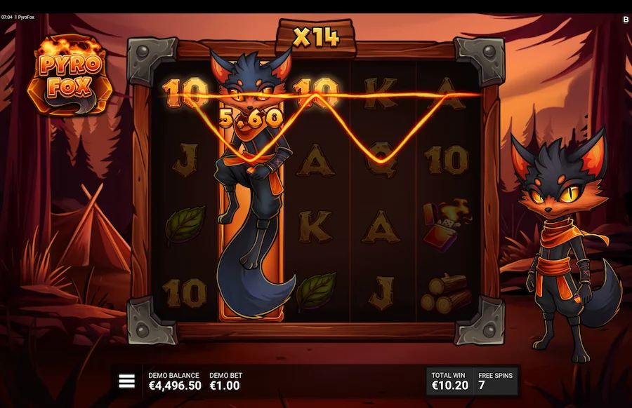 Pyro Fox Slot Backseat Gaming