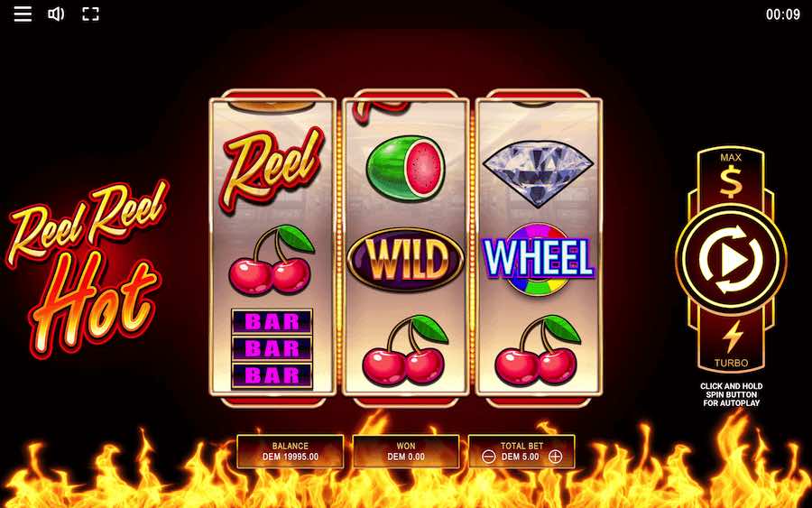 Reel Reel Hot Online Slot From Mancala Gaming Features 3 To 5 Reels And Has A Maximum Win Of 4,100x Bet