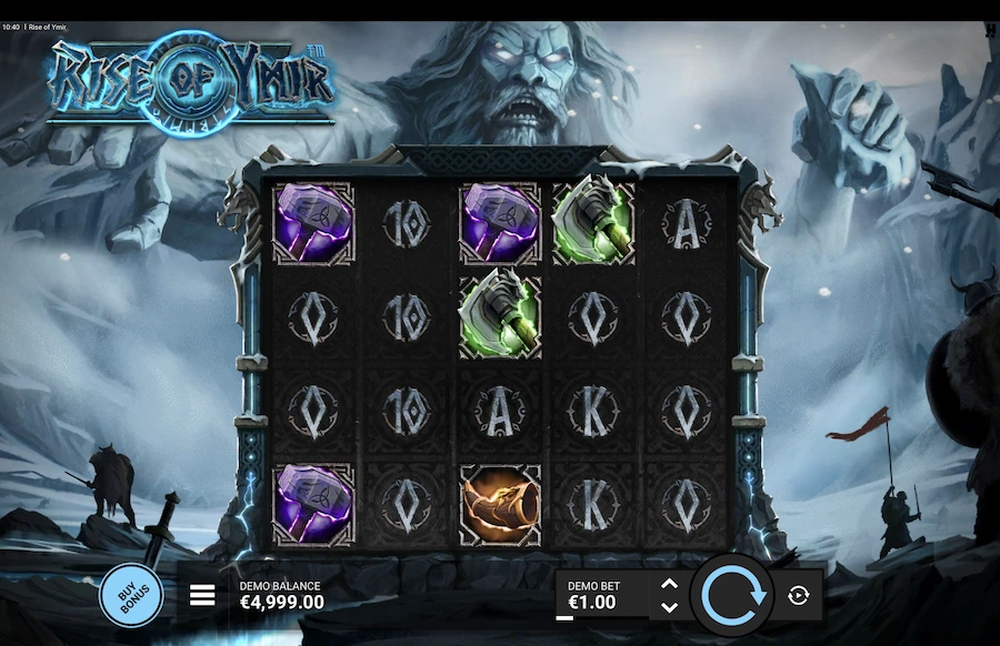 Rise of Ymir slot base game