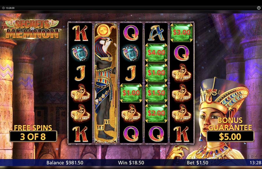 Secrets of Memnon slot Light & Wonder