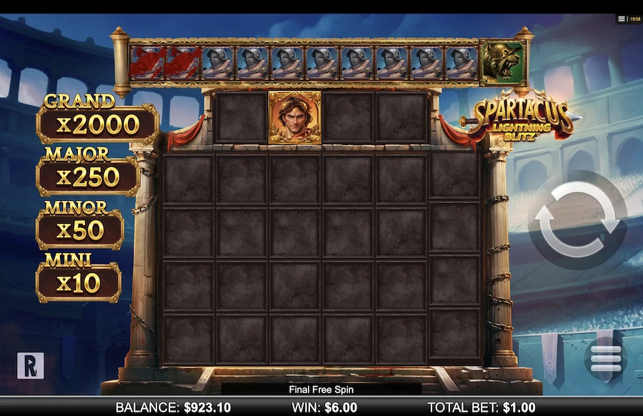 Spartacus Lightning Blitz Slot ReelPlay