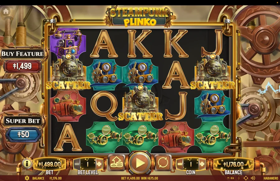 Steampunk Plinko Gameplay
