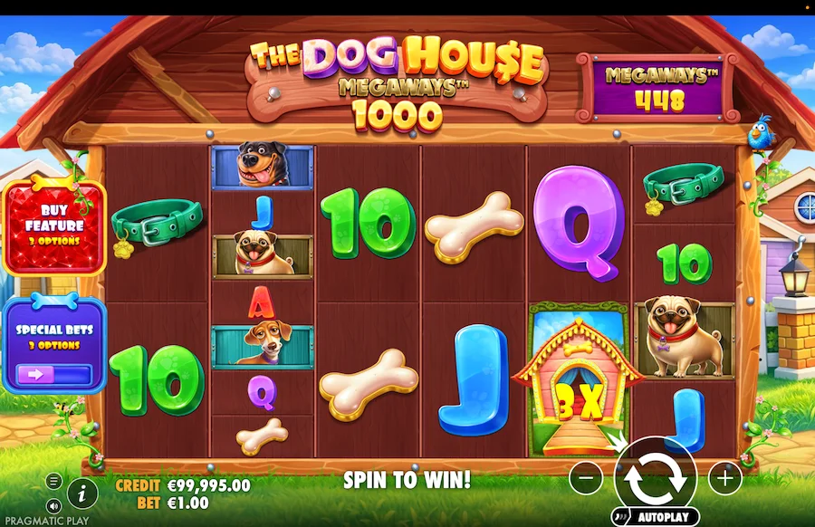 The Dog House Megaways 1000 Gamplay