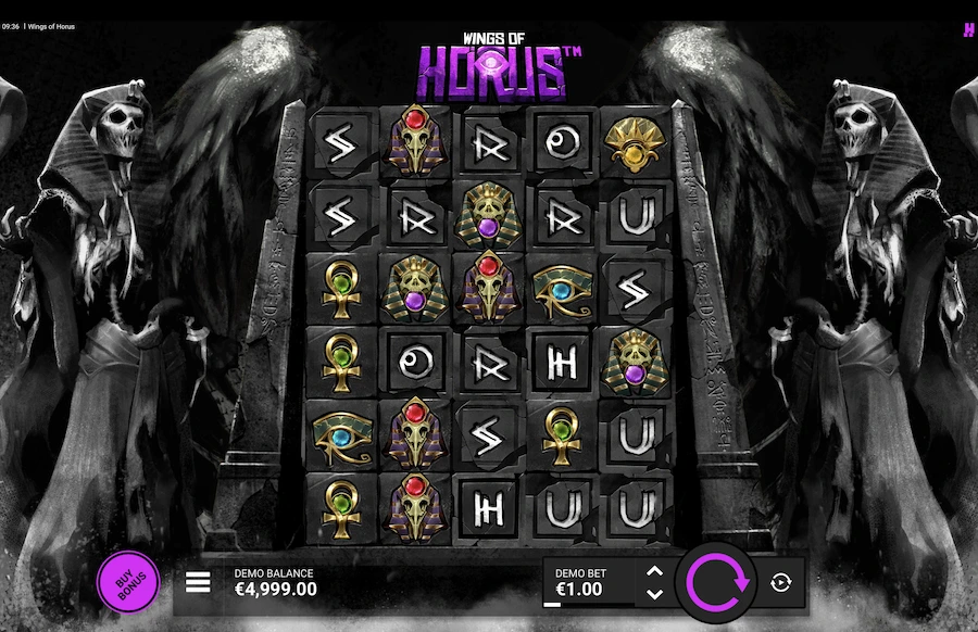 Wings of Horus slot base game